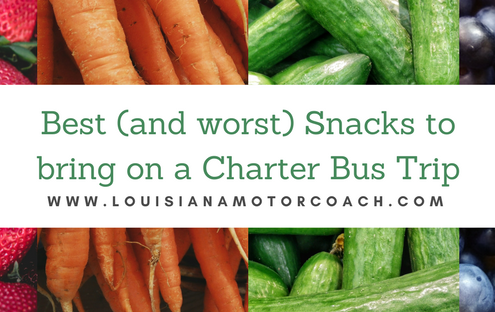 Best and worst snacks to bring on a charter bus trip