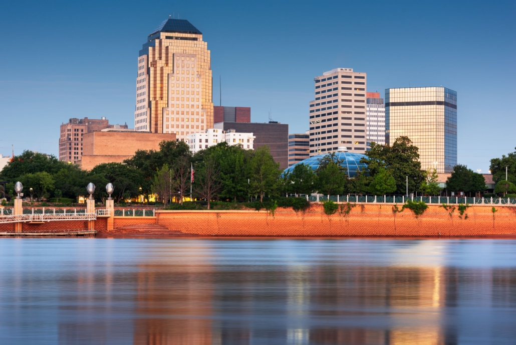 view of shreveport from bossier city