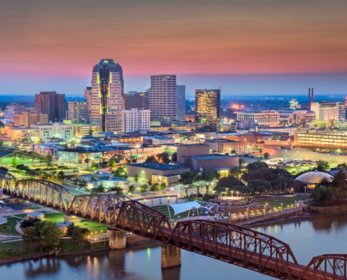 shreveport and bossier skyline