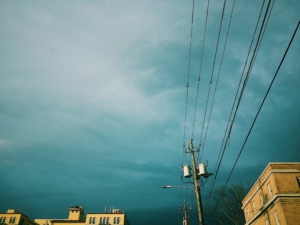 a cloudy sky