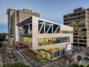 modern library building in baton rouge